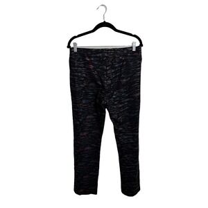 Lena Gabrielle Womens Pull On Pants Black Red Camo Stretch Straight Leg 12